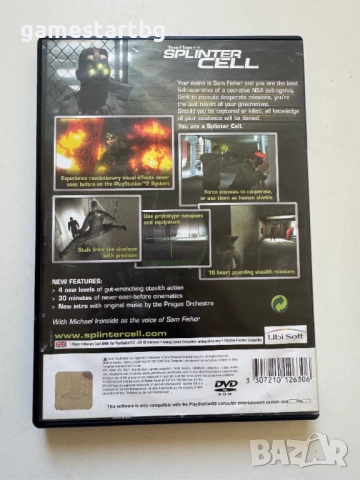 Tom Clancy's Splinter Cell за PS2, снимка 2 - Игри за PlayStation - 51757861