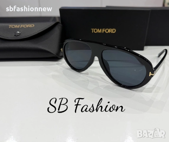 Tom Ford черни очила с лого, снимка 2 - Слънчеви и диоптрични очила - 54011827