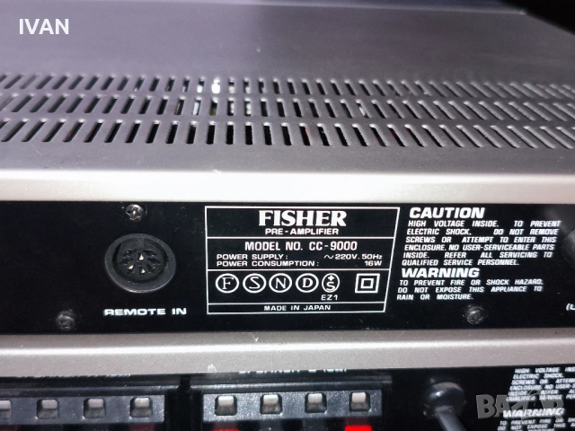 Продавам стъпало с пред усилвател fisher, снимка 5 - Ресийвъри, усилватели, смесителни пултове - 54038524
