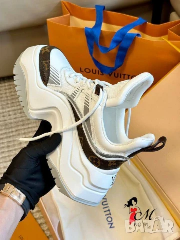 дамски маратонки от естествена кожа louis vuitton , снимка 5 - Маратонки - 51423755