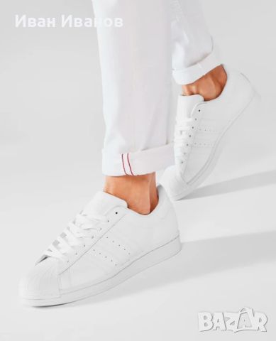 бели маратонки adidas Superstar  EG4960  номер 39,5-40, снимка 10 - Маратонки - 45640632