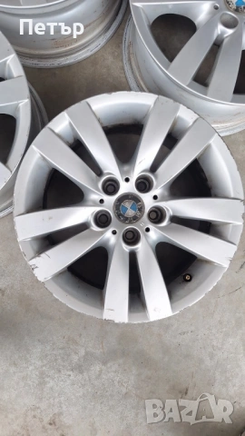 ОРИГИНАЛНИ АЛУМИНИЕВИ ДЖАНТИ ЗА БМВ  - E90 E91 E92 СПОРТ ПАКЕТ СТИЛ 161 -5Х120Х72.4-17 цола, снимка 5 - Гуми и джанти - 53986379