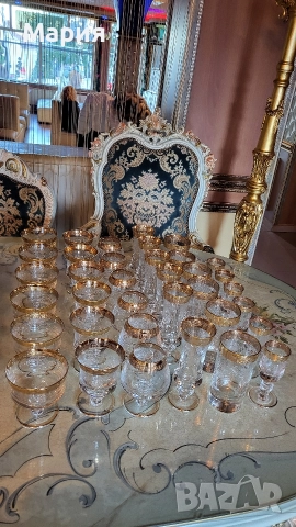 Кристални чаши Мурано Медичи , снимка 12 - Чаши - 52793308