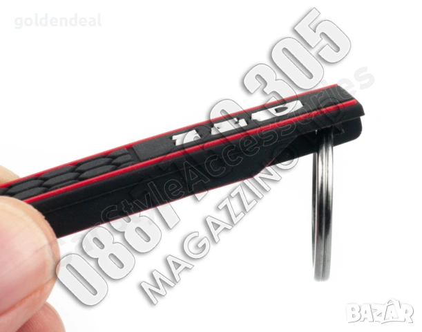 Ключодържател фолксваген VW GTI силиконов с метален пръстен, снимка 5 - Аксесоари и консумативи - 53746721