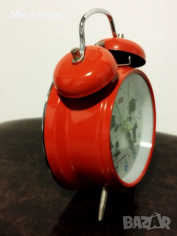 Стар анимиран будилник, настолен часовник, снимка 6 - Антикварни и старинни предмети - 54212880