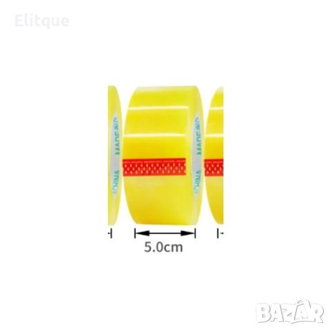 Прозрачно широко тиксо 300метра, 5см широко, снимка 4 - Други стоки за дома - 52897236