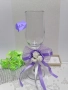 Подвижна украса за шампанско, за чаши, за свещи в лилаво., снимка 9