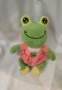 Свети Валентин! Жаба момче и момиче, ключодържател, 17 см, плюш, снимка 2
