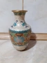Cloisonne Клоазоне стара ваза бронз клетъчен емайл, снимка 1