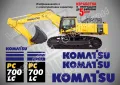 KOMATSU PC 430 LC стикери надписи, снимка 10