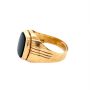 Златен мъжки пръстен 5,69гр. размер:67 14кр. проба:585 модел:23530-3, снимка 2