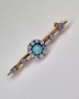 Златна брошка с опали, снимка 5