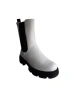 Дамски боти в бял цвят с дебела подметка и топъл хастар D77, снимка 3