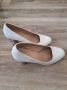 Дамски бели обувки със шарен ток на цветя 39 номер, снимка 10