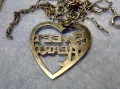SWEET HEART СРЕБЪРЕН МЕДАЛЬОН СЪРЧИЦЕ СТЕРЛИНГОВО СРЕБРО 925 STER. AM АНГЛИЯс СРЕБЪРНА ВЕРИЖКА 25108, снимка 4