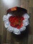Сърце от сатенени рози , снимка 3