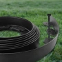 Комплект гъвкав градински бордюр 20м с 60 фиксиращи щифта, Височина 4см, Черен , снимка 4