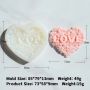 Сърце с рози надпис "LOVE" Силиконов молд за изработка на фондан за торта мъфини свещи гипс , снимка 4
