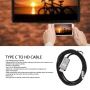 Кабел Type C към HDMI Digital One SP01145, Преходник TypeC to HDMI, 4K, 30Hz, 2m, снимка 7