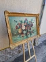 Натюрморт огромен масло автор рамка платно, снимка 6