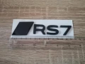 черен гланц емблема Audi RS7 нов стил, снимка 2