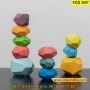 Монтесори детска игра, дървени камъчета за баланс - КОД 3607, снимка 7