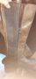 Дамски високи кафяви ботуши с цип, снимка 4