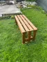 Градинска пейка изцяло от дърво, снимка 5