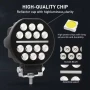 Диоден халоген LED светлини габарит, жълта 12/24V 50W - T458, снимка 5