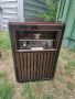 Стар, ретро, античен радио грамофон Philips  аудио комбайн, лампово радио шкаф,немски, снимка 3