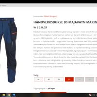 Bekken & Strom MAJAVATN BUKSE Stretch Work Wear размер 54 / XL еластичен работен панталон W4-128, снимка 2 - Панталони - 45425654