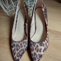 Дамски официални обувки с леопардов принт номер 40, снимка 2 - Дамски обувки на ток - 45491765