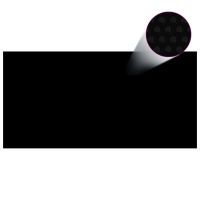vidaXL Правоъгълно покривало за басейн, 1200x600 см, PE, черно（SKU:92967, снимка 1 - Басейни и аксесоари - 45078508
