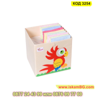 Сгъваема кутия за съхранение за детска стая 33х33 см. - КОД 3254, снимка 6 - Други - 44954326
