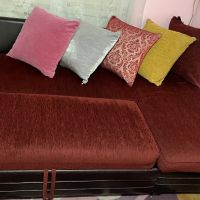 Разтегателен диван с лежанка, снимка 1 - Дивани и мека мебел - 45478095