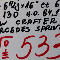 16’’ 6x130 originalai za mercedes sprinter/vw crafter-№533, снимка 2 - Гуми и джанти - 44932017