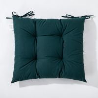 HAMO 2 бр. Водоустойчиви възглавници за столове с връзки, 45x50 см, тъмно зелено, снимка 2 - Градински мебели, декорация  - 45099820