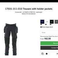 MASCOT Stretch Work Trouser размер 51 / М - L изцяло еластичен работен панталон W4-114, снимка 2 - Панталони - 45192713