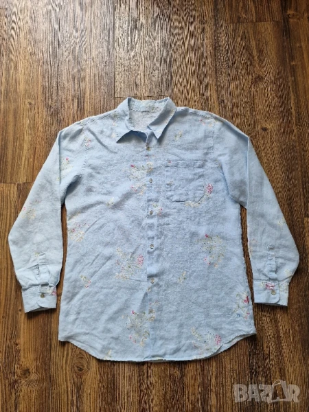 Страхотна мъжка ленена риза JACKPOT размер L , снимка 1