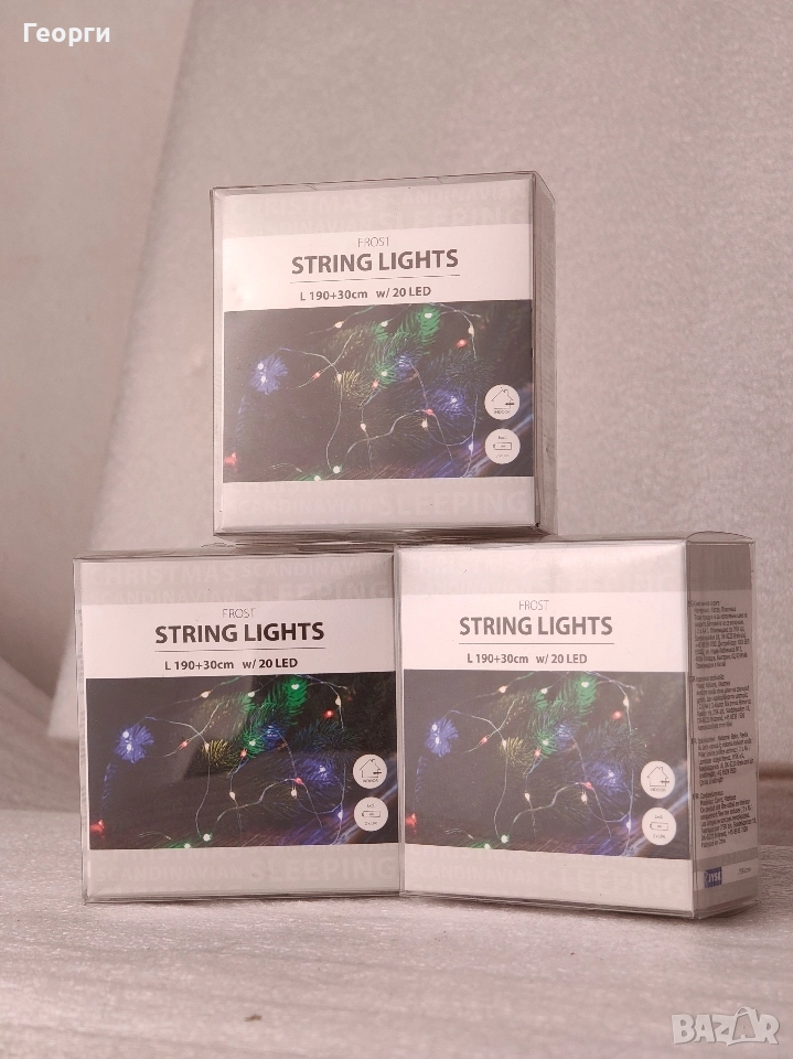 Украса лед лампички гирлянд led, снимка 1