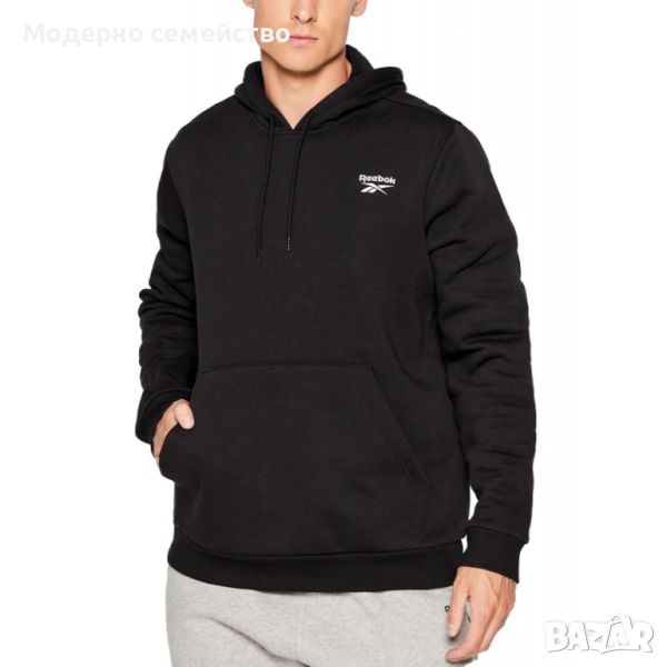 Мъжко спортно горнище reebok identity hoodie black, снимка 1