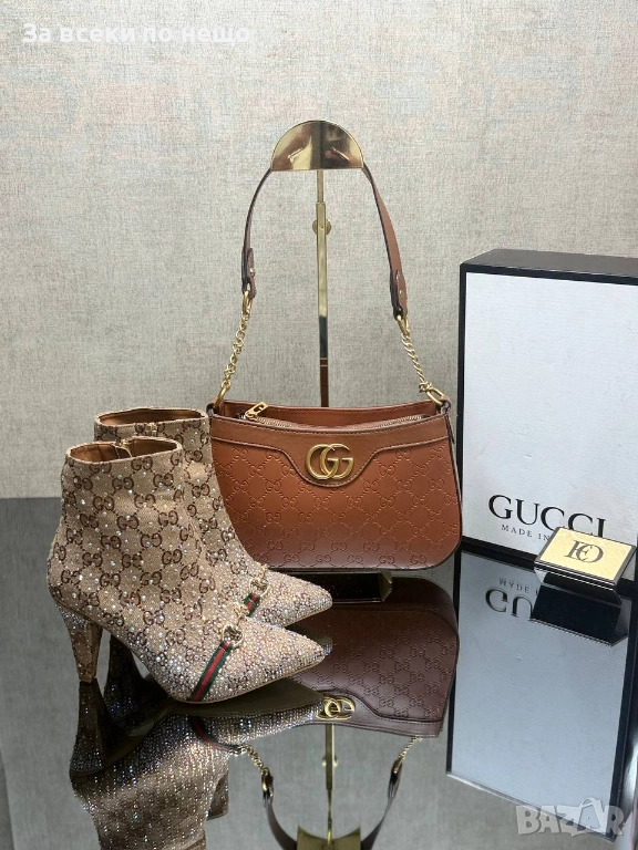 Gucci Дамски Боти На Ток Гучи Код SK112, снимка 1