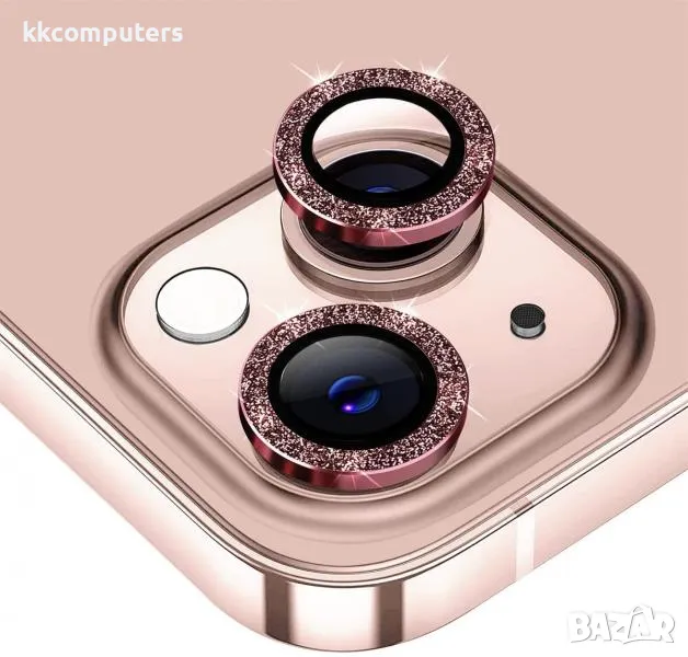 Camera Lens Shine за iPhone 14 / 14 Plus / Розов / Баркод : 2403745, снимка 1