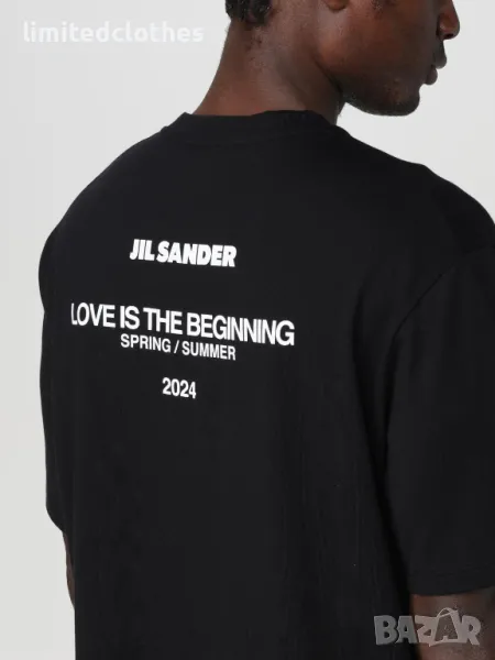 JIL SANDER Black Love is the Beginning Print Мъжка / Дамска Тениска size M, снимка 1