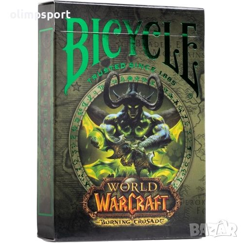 карти за игра BICYCLE WORLD OF WARCRAFT BURNING CRUSADE нови , снимка 1