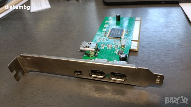 1394 PCI контролер za  3 външни и 1 вътрешен порт, снимка 1