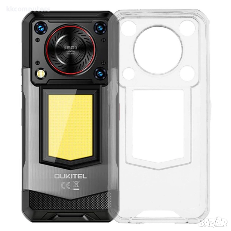 Калъф с протектор за Oukitel WP56 – мек TPU удароустойчив калъф, прозрачен или черен, снимка 1