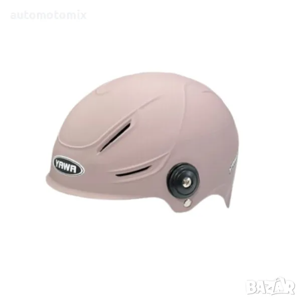 Каска за мотор,СКУТЕР с визьор, Розов мат, снимка 1