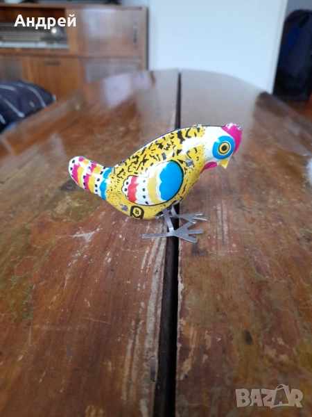 Старо метално скачащо петле, снимка 1