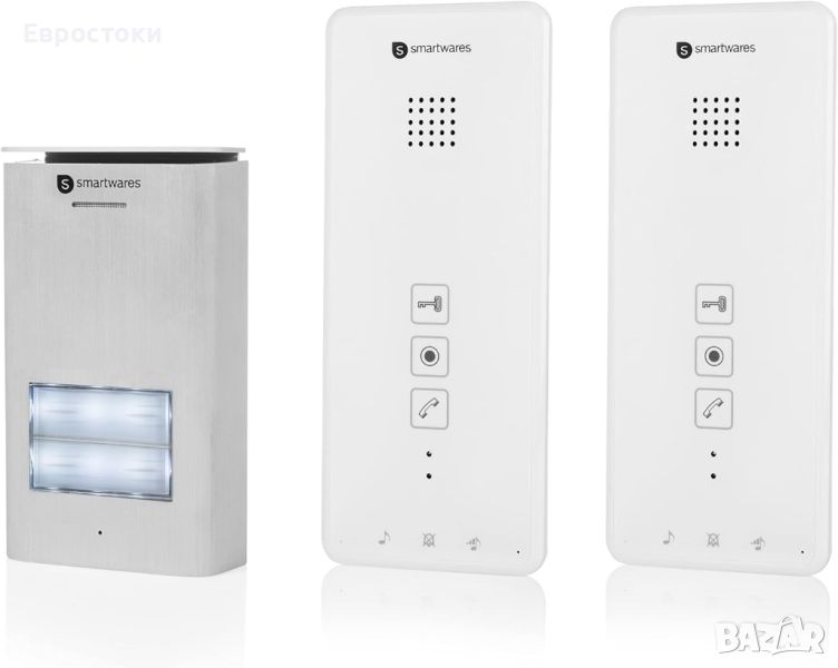 Smartwares DIC-21122 Домофонна система, двупосочна комуникация - Лесна 2-проводна инсталация , снимка 1